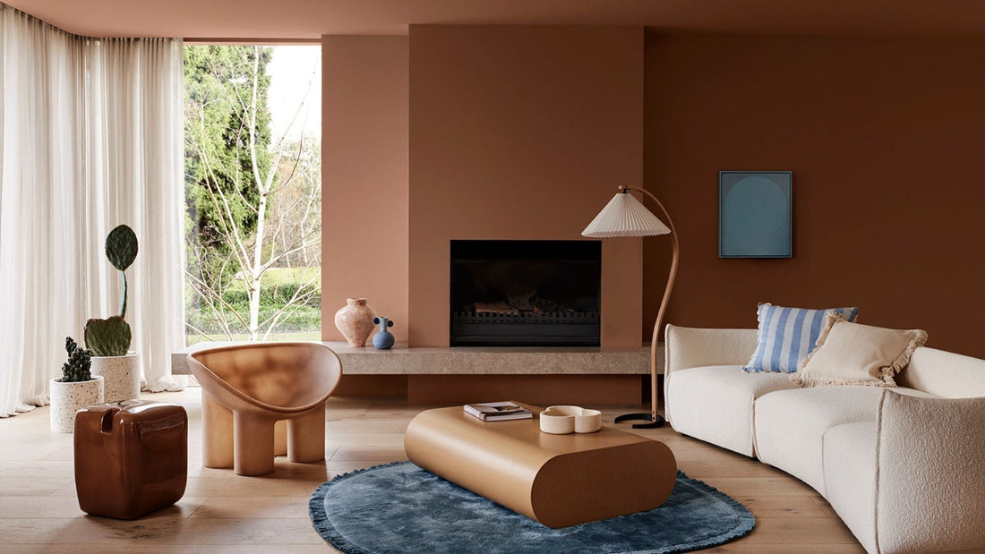 Styling: Bree Banfield | Photographer: Lisa Cohen | Dulux Fantan on walls and ceiling