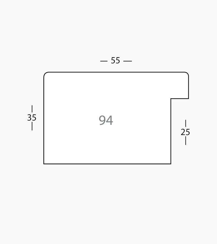 Technical drawing of the moulding