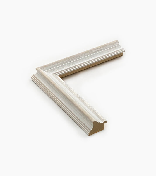 Classic picture frame, solid wood in white.