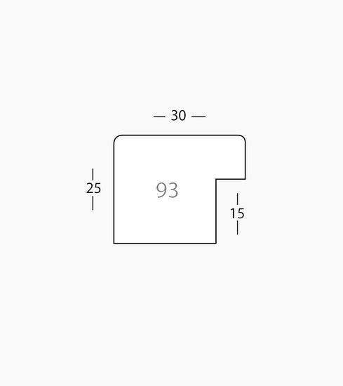 Technical drawing of the moulding