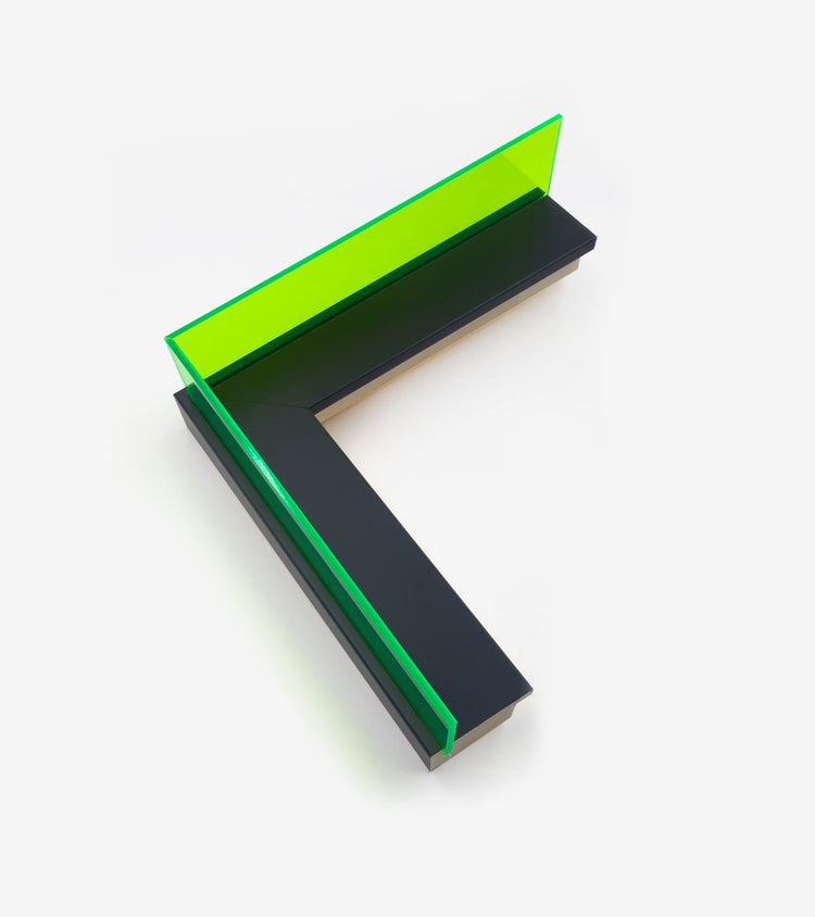 Plexi Black and Dark Neon Green 1743/1007