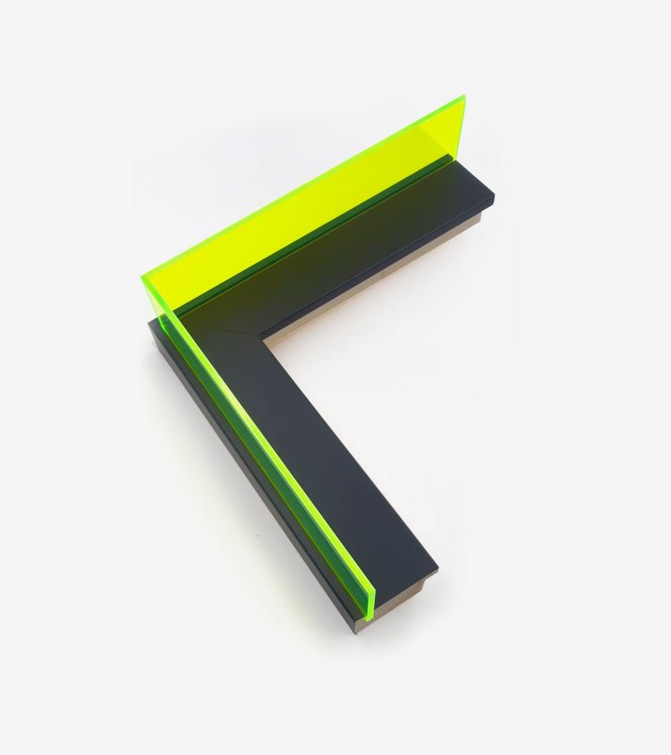 Plexi Black and Dark Neon Green 1743/1007