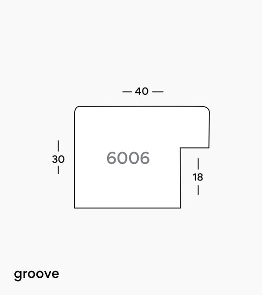 Groove Matt Black 6006/1251