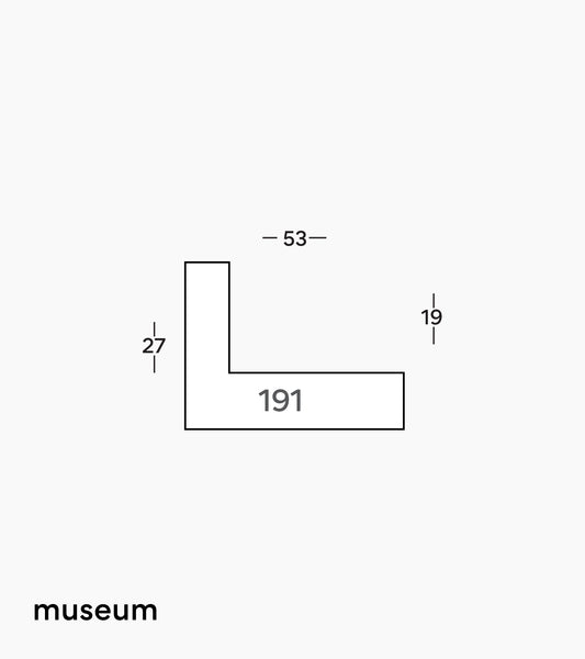 Museum White Tray Frame 191/171