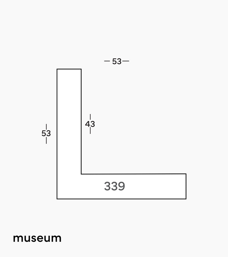 Museum Limed White Tray Frame 339/232