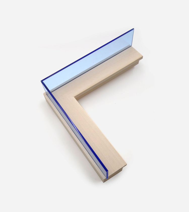 Plexi Lime wood and Neon Blue 1743/1003