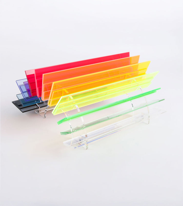 Plexi White and Neon Blue 1743/1003