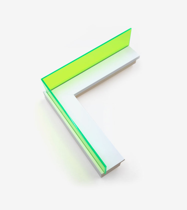 Plexi White and Dark Neon Green 1743/1007